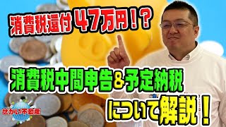 【解説】なぜ消費税還付で47万円戻ってきたのか？予定納税とは何なのか！？